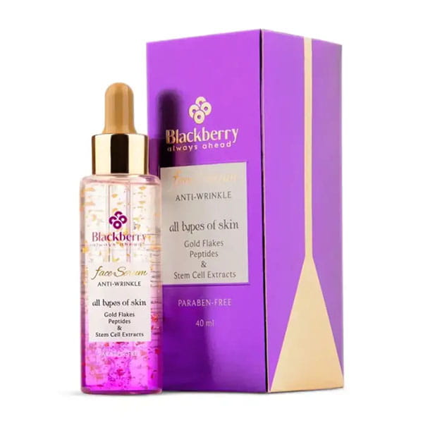سرم طلا زی سرم صورت ضد چروک بلک بری حاوی ذرات طلای 24 عیار