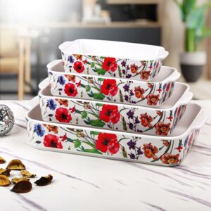 تابه چینی 4تایی گلدار هوم راس کد 5