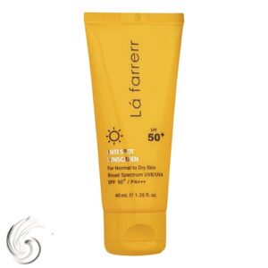 کرم ضدآفتاب و ضدلک بی‌رنگ لافارر مدل SPF50، مناسب پوست‌های خشک و معمولی