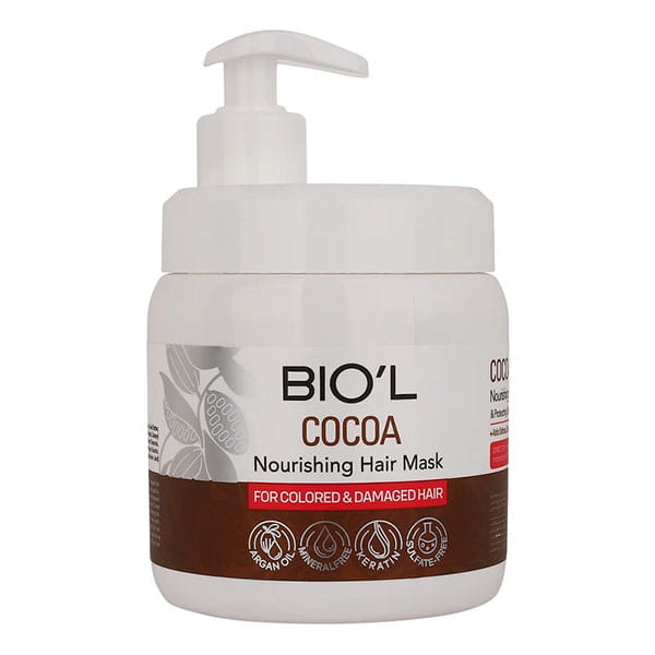 ماسک تقویت کننده مو بیول مدل Cocoa مناسب برای موهای آسیب دیده و رنگ شده