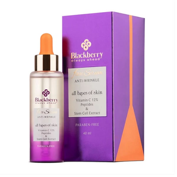 سرم صورت برای پوست‌های دارای چروک بلک بری حاوی ویتامین سی