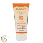 فلوئید ضد آفتاب بی‌رنگ سان‌سیف، SPF 50، مدل ACNE-FLUID