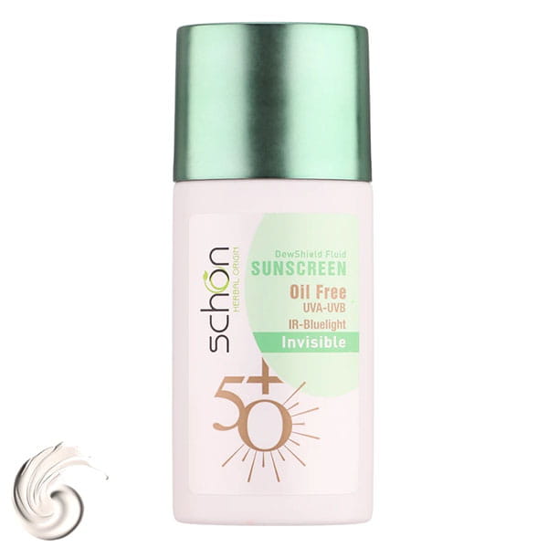 فلوئید ضد آفتاب بی رنگ شون مدل invisible محافظ UVA ،UVB و PA+++، ضد حساسیت، بدون چربی، مناسب انواع پوست‌