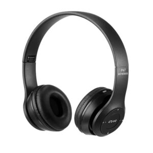 هدفون بلوتوثی مدل P47 رنگ مشکی