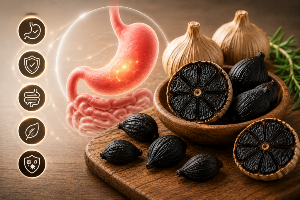 خواص سیر سیاه برای معده