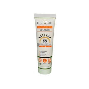 کرم ضد آفتاب بدون رنگ هپسان SPF 50 مدل فیوژن مناسب پوست های چرب، حجم 50 میلی لیتر